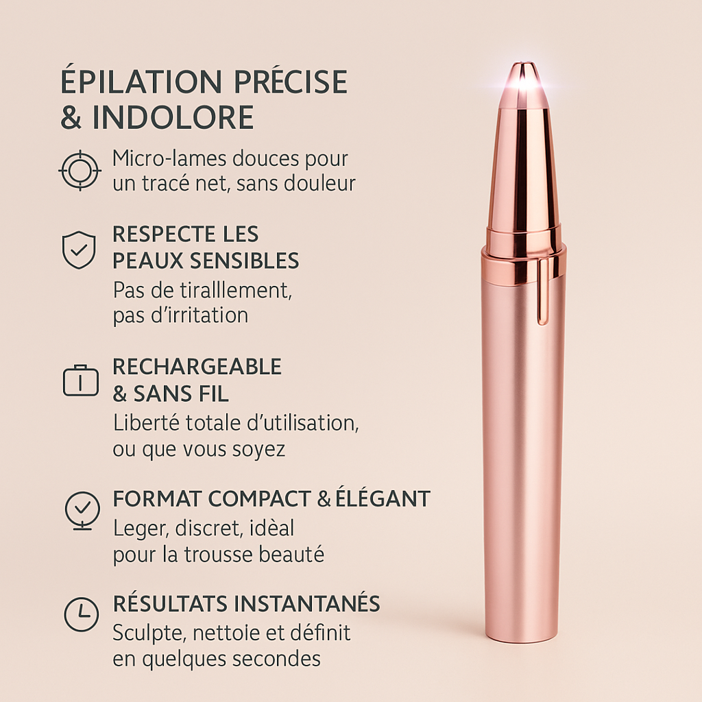 Épilateur électrique pour sourcils - Boutique Ecom
