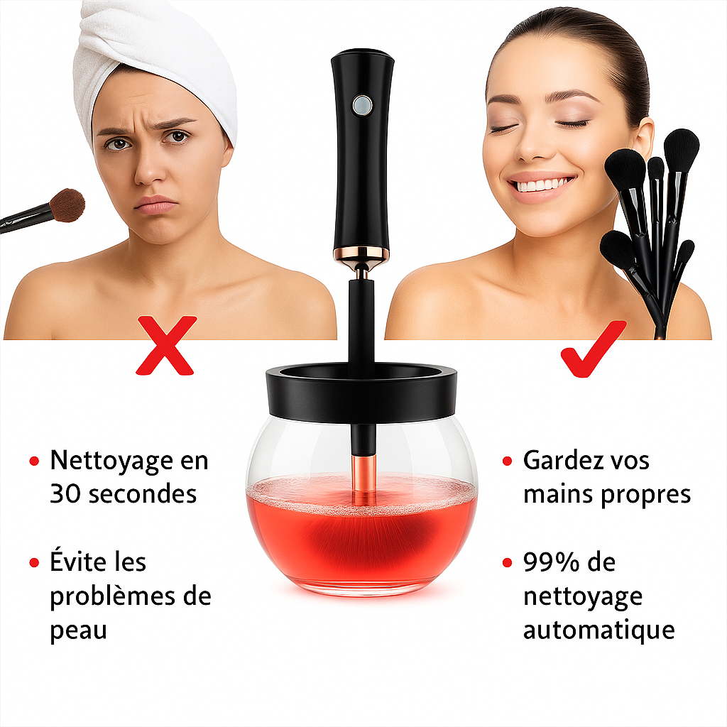 Kit de nettoyage de pinceaux de maquillage - Boutique Ecom